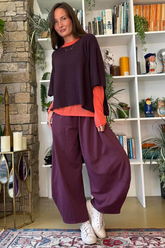 Essential Cashmere Blend Layering Top Coral